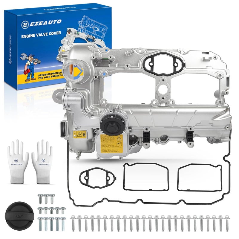 E EZEXPREZE Ezexpreze 2.0L Turbo N20 Upgrade Aluminum Engine Valve Cover with Oil Filler Cap & Gasket & Bolts Compatible with 2012-2018 BMW 228i 320i 328i 428i 528i X1 X3 X4 X5 Z4 (Included GT/xDrive) - Image 1